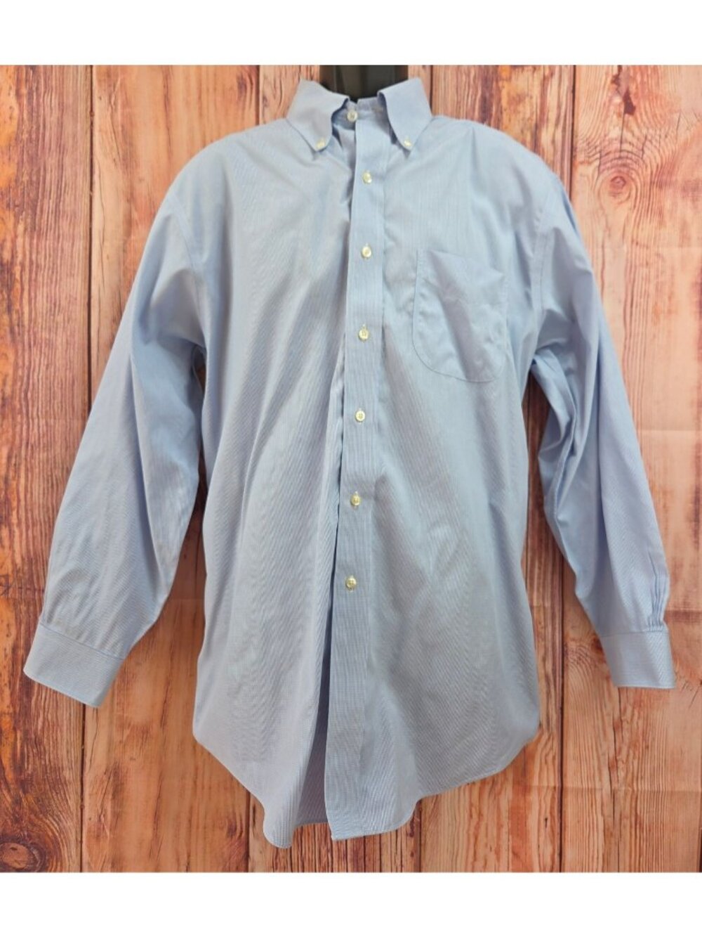 Brooks Brothers Regent Non-Iron Dress Shirt Size 17-33 Blue Check